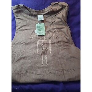Vintage Y2K AC/DC Flick of the Switch Brown \3XL Classic Rock T-Shirt 2003